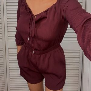 Burgendy romper